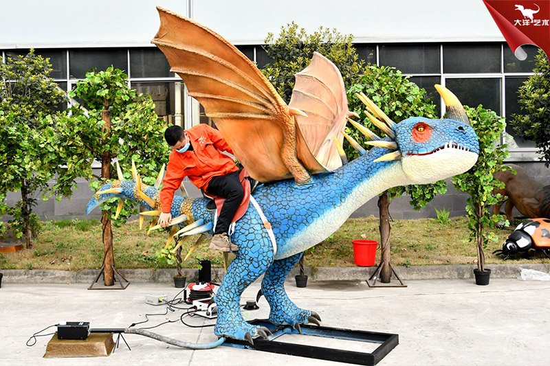 仿真西方龍坐騎，電影道具模型制作