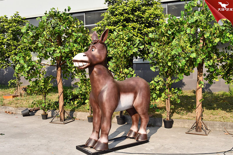 仿真驢，仿真動物雕塑，卡通動物模型