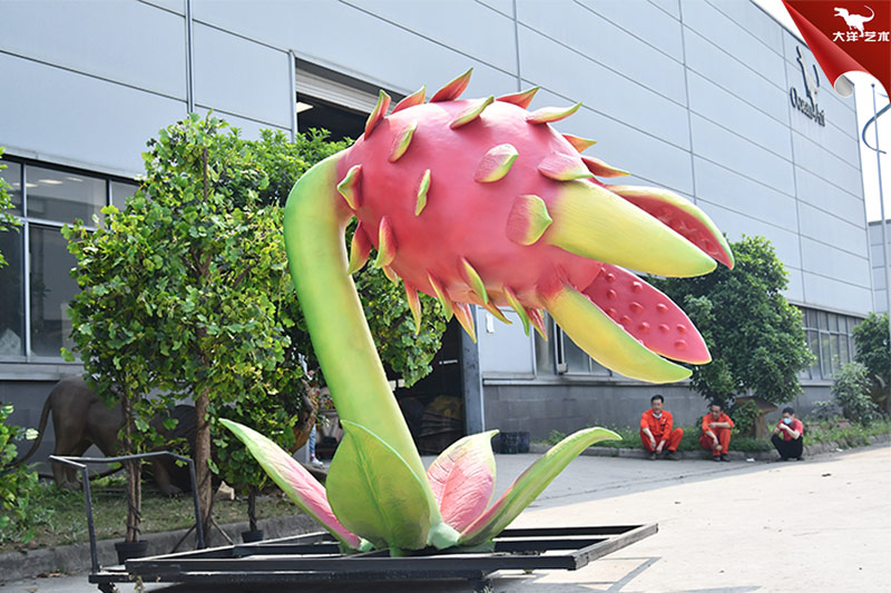 食人花，仿真火龍果，大型植物模型制作