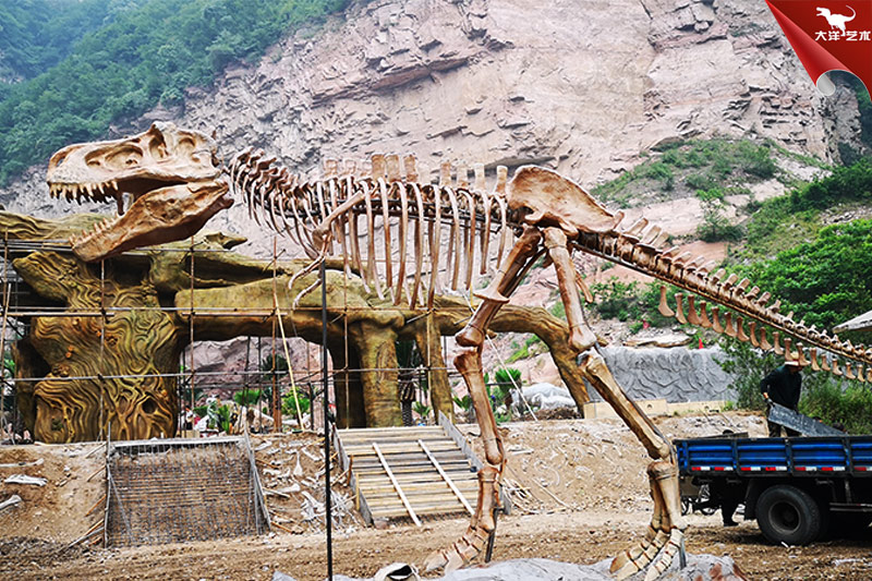 恐龍化石骨架，霸王龍化石骨架