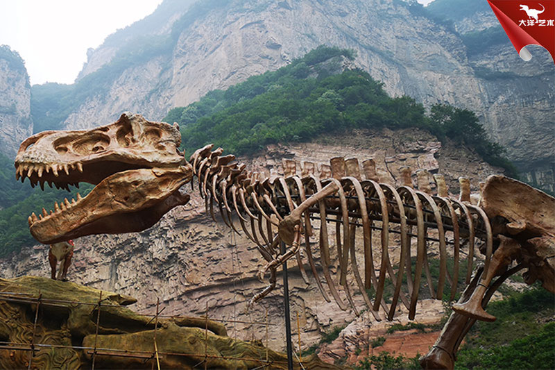 仿真恐龍骨架，霸王龍化石骨架