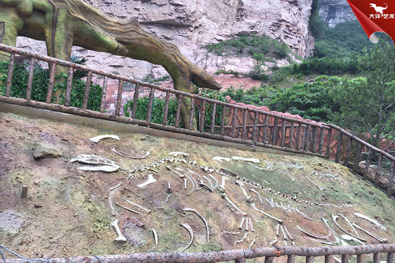 恐龍化石，恐龍骨架模型