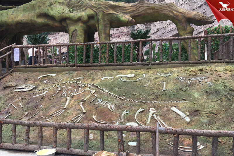 恐龍化石，恐龍骨架模型