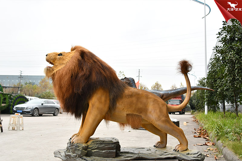 仿真獅子 仿真皮毛動物模型
