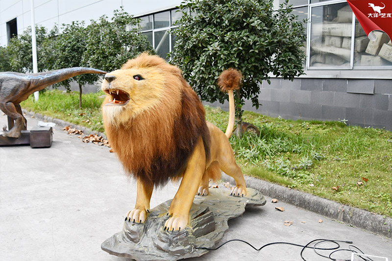 仿真獅子 仿真皮毛動物模型