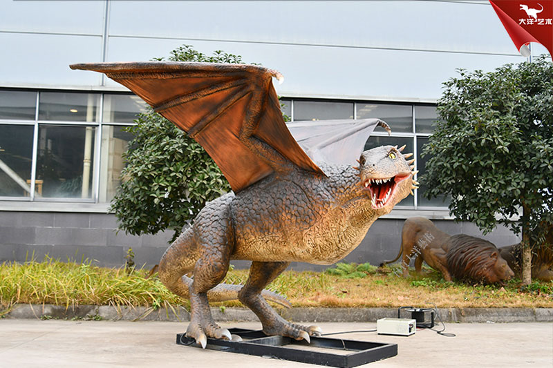 仿真飛龍模型，能動會叫的仿真西方龍模型