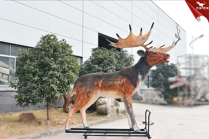 愛爾蘭大角鹿 1:1手工制作仿真動物模型
