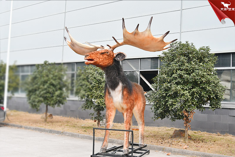 愛爾蘭大角鹿 1:1手工制作仿真動物模型