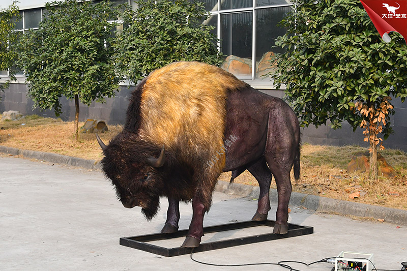 仿真野牛 動(dòng)物仿真模型